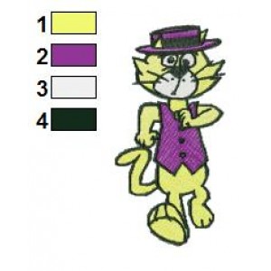Top Cat 04 Embroidery Design